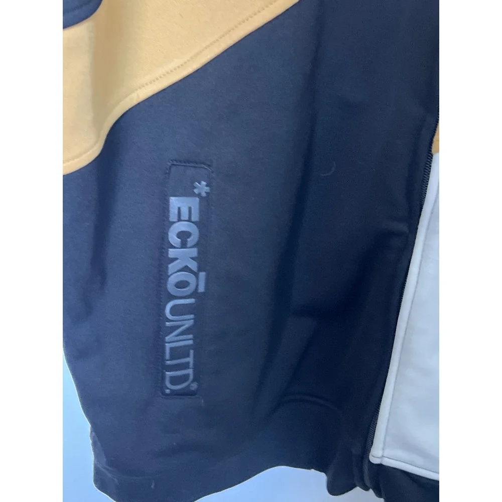Ecko Unltd Full Zip Jacket Mens XL Colorblock Hip Hop Streetwear Y2K Urban Retro